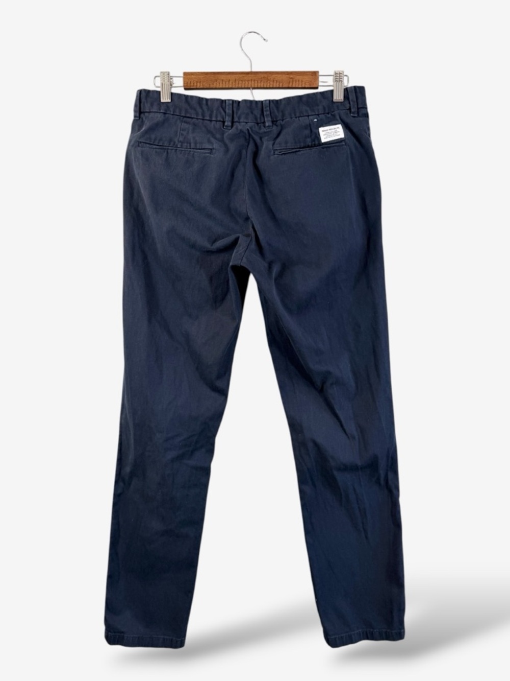Norse Projects Slim Fit Chino Pants Navy Blue Size 31 Minimalist Preppy Casual - Picture 8 of 11